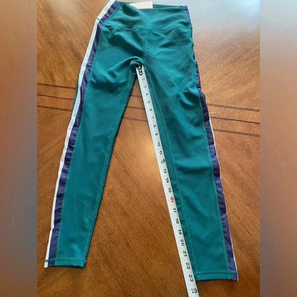 Wilo The Label Women’s Colorblock Ribbed Leggings Gym Workout‎ Pants Green S NWT - Picture 10 of 12